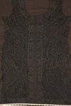 Black Tussar Cotton Unstitched Suit Salwar With Dupatta