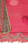 Rani Georgette Semi Stitched Salwar Suit With Dupatta