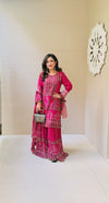 Rani Crepe Readymade Sharara Set With Crepe Dupatta (Ft:-Anjan Prasad)