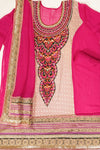 Rani Georgette Semi Stitched Salwar Suit With Dupatta