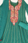 Rama Georgette Semi Stitched Suit Salwar With Dupatta
