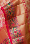 Gajari South Indian Woven Zari Saree With Unstitched Blouse