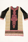 Black Georgette Semi Stitched Suit Salwar With Dupatta