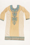 Tussar Georgette Semi Stitched Salwar Suit With Dupatta