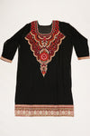 Black Georgette Semi Stitched Salwar Suit With Dupatta