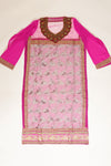 Rani Lace Georgette Semi Stitched Salwar Suit With Dupatta