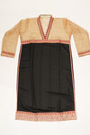 Black Georgette Semi Stitched Salwar Suit With Dupatta