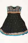 Black Net Semi Stitched Salwar Suit With Dupatta