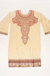 Tussar Jacquard Crepe Semi Stitched Salwar Suit With Dupatta