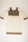 White Georgette Semi Stitched Salwar Suit With Dupatta