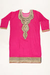 Rani Georgette Semi Stitched Salwar Suit With Dupatta