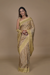 Tussar Woven Zari Banarasi Silk Designer Saree With Unstitched Blouse