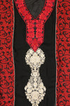 Black Georgette Unstitched Suit Salwar With Dupatta