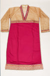 Rani Georgette Semi Stitched Salwar Suit With Dupatta
