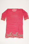 Rani Georgette Semi Stitched Salwar Suit With Dupatta