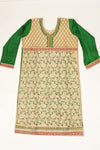 Tussar Rani Net Georgette Semi Stitched Suit Salwar With Dupatta