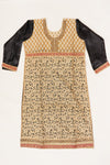 Tussar Rani Net Georgette Semi Stitched Suit Salwar With Dupatta