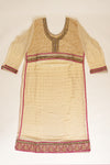 Ivory Chinon Semi Stitched Salwar Suit With Dupatta