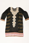 Black Georgette Semi Stitched Salwar Suit With Dupatta