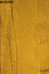 Mustard Gajji Silk Saree With Unstitched Blouse