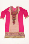 Rani Georgette Semi Stitched Salwar Suit With Dupatta