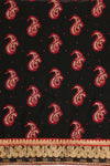 Black Red Georgette Unstitched Suit Salwar With Dupatta