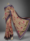 Assorted Chiffon Embriodered Saree With Unstitched Blouse