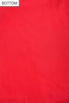 Red Net Semi Stitched Salwar Suit With Dupatta