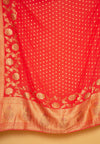 Rani Khaddi Georgette Woven Saree With Unstitched Blouse