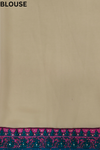 Assorted Chiffon Embriodered Saree With Unstitched Blouse