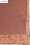 Tussar Khaddi Georgette Semi Stitched Suit Salwar With Dupatta