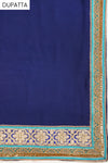 Midnight Blue Georgette Semi Stitched Salwar Suit With Dupatta