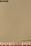 Tussar Crepe Embriodered Saree With Unstitched Blouse