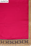 Rani Georgette Semi Stitched Salwar Suit With Dupatta