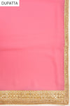 Tussar Semi Stitched Suit Salwar With Dupatta