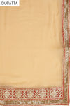 Tussar Georgette Semi Stitched Salwar Suit With Dupatta