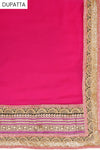 Rani Georgette Semi Stitched Salwar Suit With Dupatta