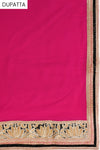 Rani Georgette Semi Stitched Salwar Suit With Dupatta