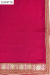 Tussar Black Georgette Semi Stitched Salwar Suit With Dupatta