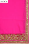 Brown Khaddi Georgette Semi Stitched Salwar Suit With Dupatta