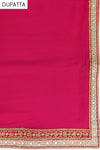 Gajari Khaddi Georgette Semi Stitched Salwar Suit With Dupatta