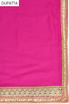 Rani Georgette Semi Stitched Salwar Suit With Dupatta