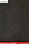 Black Georgette Semi Stitched Salwar Suit With Dupatta
