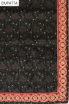 Maroon Black Georgette Unstitched Suit Salwar With Dupatta