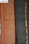 Garnet Cotton Semi Stitched Salwar Suit With Dupatta