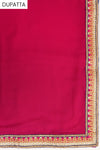 Rani Georgette Semi Stitched Salwar Suit With Dupatta