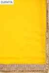 Lemon Georgette Semi Stitched Salwar Suit With Dupatta