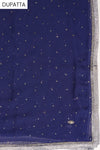 Midnight Blue Georgette Unstitched Suit Salwar With Dupatta