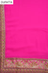 Rani Lace Georgette Semi Stitched Salwar Suit With Dupatta