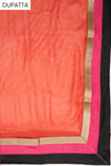Black Georgette Semi Stitched Salwar Suit With Dupatta